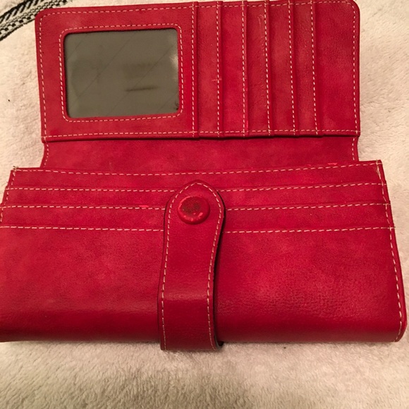 Red Suede Wallet - Picture 4 of 4